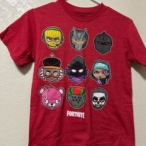 Red Fortnite Graphic T-Shirt